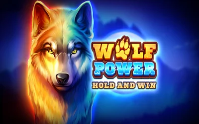 Wolf Power: Hold and Win social slot visual